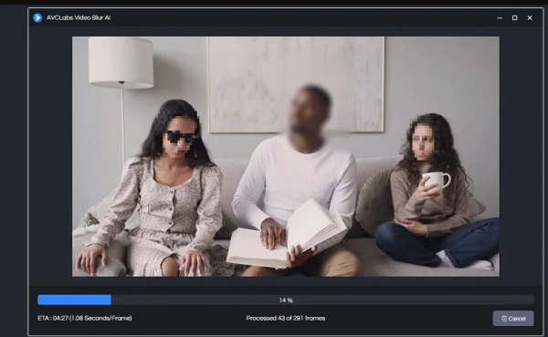 AI人工智能模糊视频敏感信息软件AVCLabs Video Blur AI v2.0.0 中文破解版 Win64
