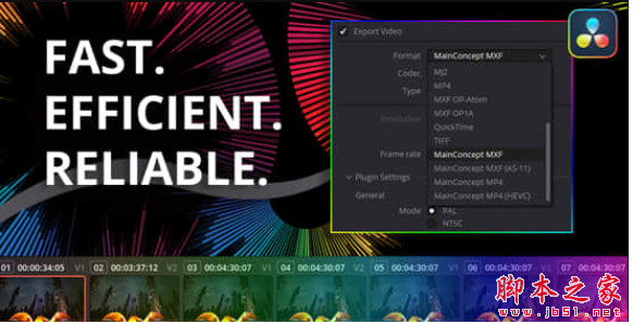 达芬奇编解码渲染插件MainConcept Codec Plugin for DaVinci Resolve v1.7.2 安装版