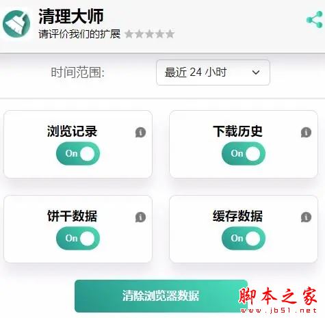 适用于 Google Chrome™ 的清理大师专业版 V0.1.0 扩展工具