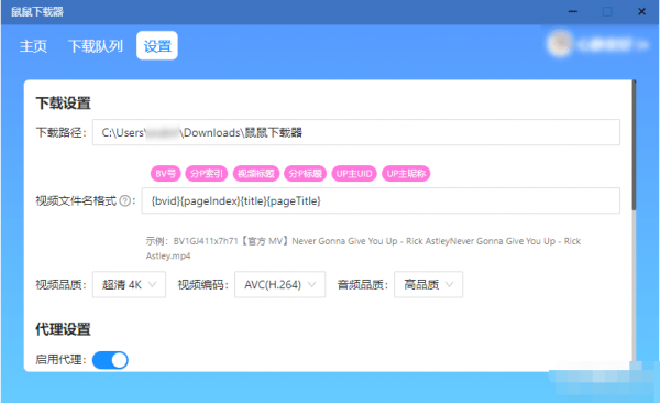 鼠鼠器(B站视频工具) v1.1.1 中文绿色免费版
