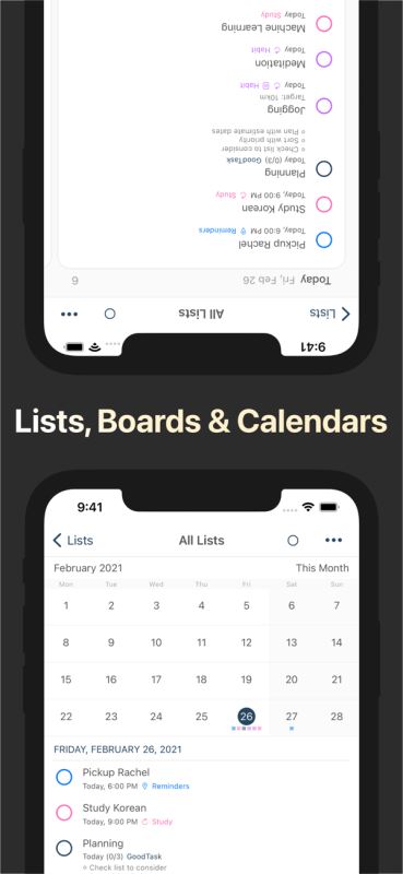 GoodTask(待办事项/任务和提醒) for iPhone v7.3.1 苹果手机版