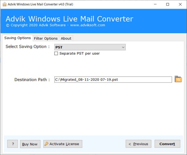 Advik windows live mail converter(邮件转换软件) v4.0 官方安装版