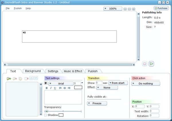 IncrediFlash Intro and Banner Studio(动画制作工具) v1.2 免费安装版