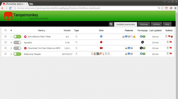 Tampermonkey篡改猴 BETA(油猴脚本) v5.5.6234 Chrome扩展插件