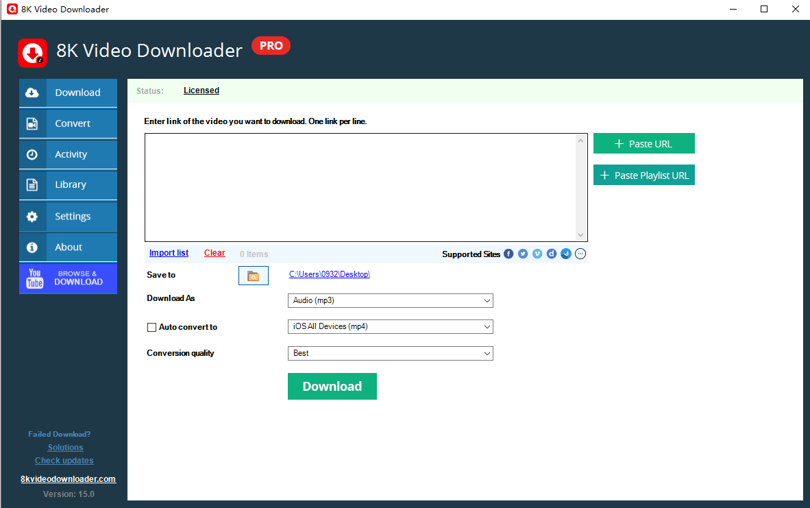 8K Video Downloader Pro(8K视频软件) v15.4 安装补丁激活版