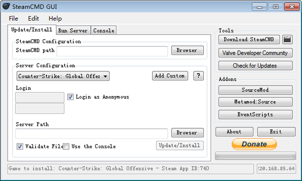 steamCMD(steam局域网架设软件) v3.1.0 官方安装版