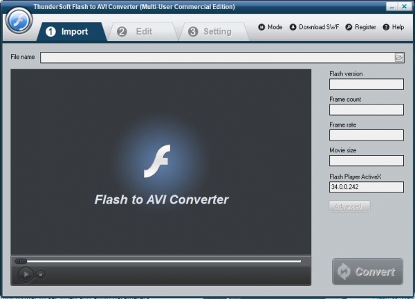 Flash转AVI软件ThunderSoft Flash to AVI Converter v4.9.0 安装破解版 附激活教程