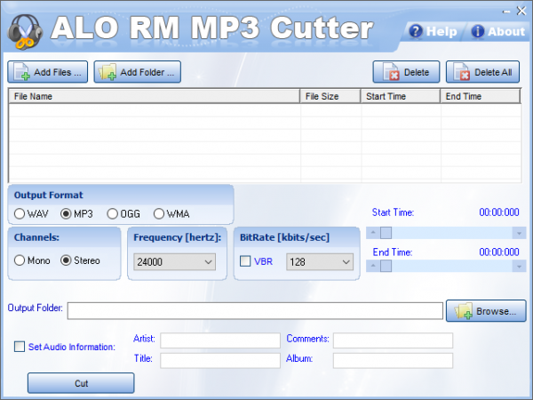 ALO RM MP3 Cutter(音频剪切工具) v3.3 官方安装版