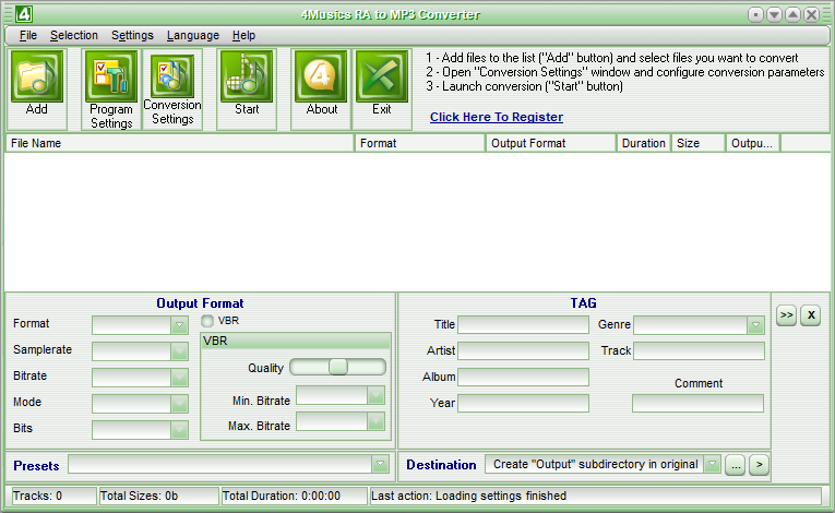 4Musics RA to MP3 Converter(RA音频转MP3格式工具) v4.2 官方安装版