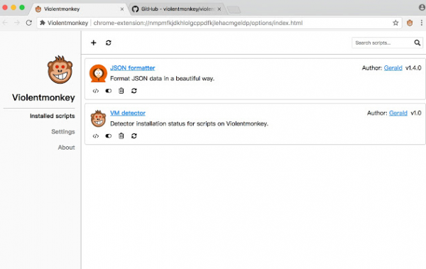 暴力猴插件Violentmonkey BETA for Chrome v2.31.6 官方免费版