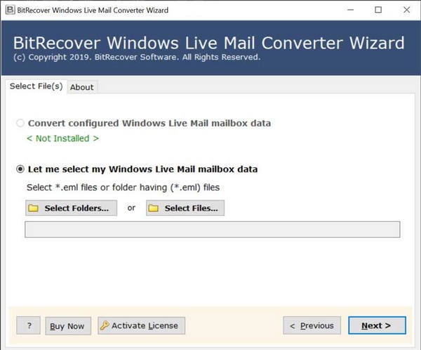 BitRecover Windows Live Mail Converter Wizard(邮件转换软件) v8.2 官方安装版