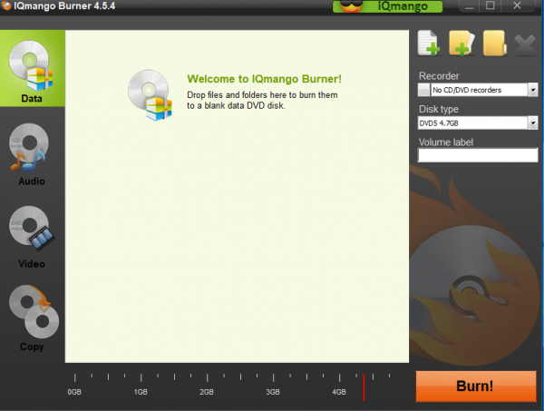 IQmango DVD Burner(光盘刻录工具) v4.5.4 官方安装版