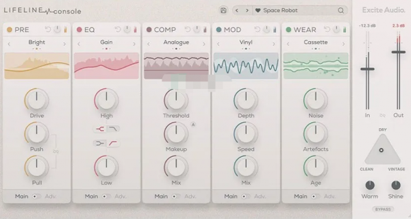 音频效果器插件Excite Audio Lifeline Console v1.0.0 全功能破解版(附补丁)