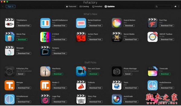AE/PR/FCPX视觉特效插件合集FxFactory Pro v9.0.0 Mac 专业直装免费版