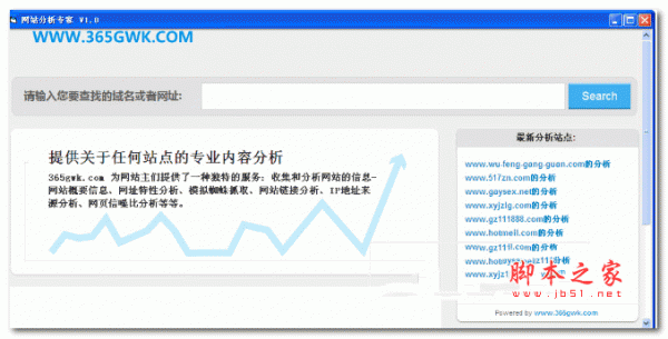 网站分析专家 V1.0 绿色版