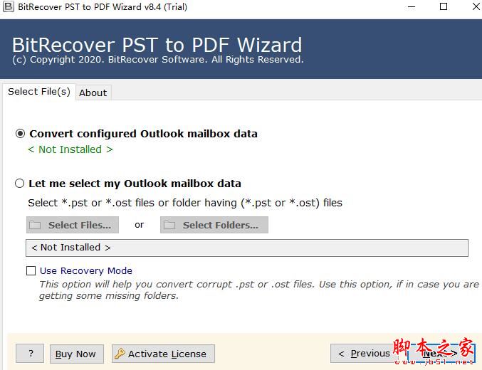 BitRecover PST to PDF Wizard(PST转PDF工具)V8.4 官方安装版