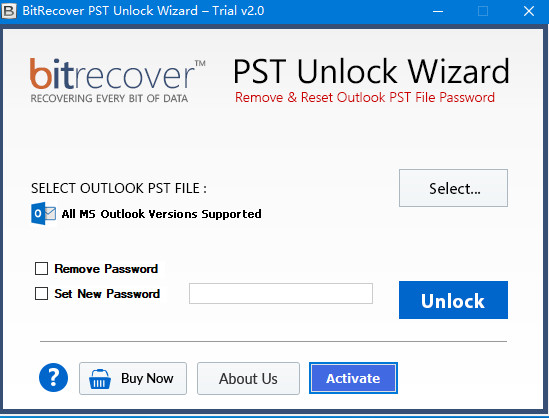 BitRecover PST Unlock Wizard(PST文件密码解锁工具) v2.1 官方安装版
