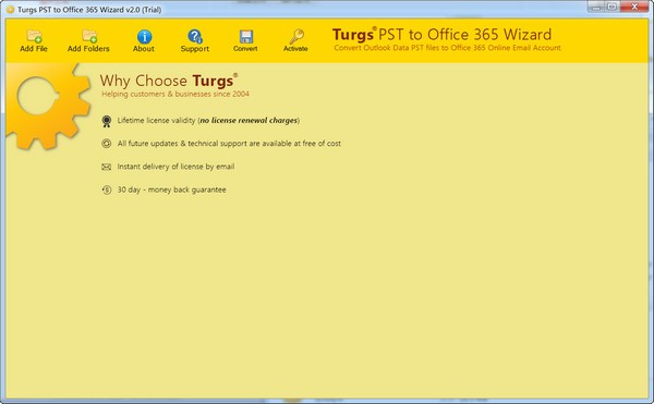 Turgs PST to Office 365 Wizard(PST到Office 365迁移软件) v2.0 官方安装版
