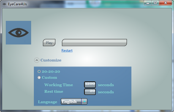 EyeCare4US(桌面护眼提醒) v1.0.0.5 官方安装版