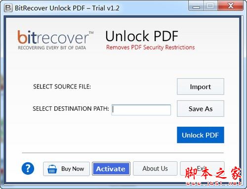 BitRecover Unlock PDF(PDF解密)V1.2 官方安装版