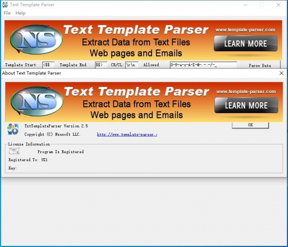 Text Template Parser激活补丁 v2.5 附激活教程