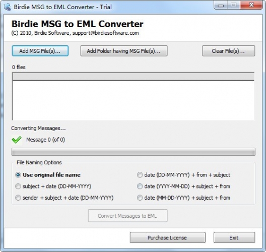 Birdie MSG to EML Converter(MSG转EML软件) v2.5.0.0 官方安装版