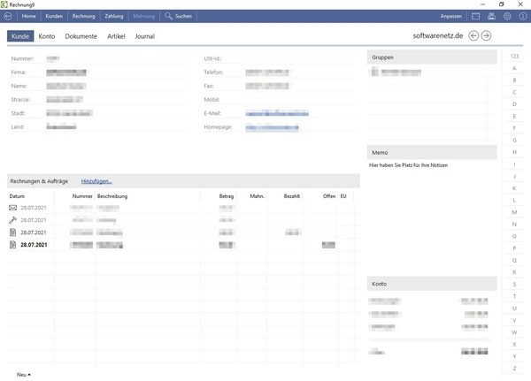 Rechnung9(开票软件) v9.07 免费安装版