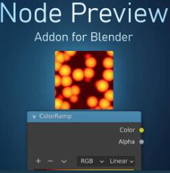 Blender节点缩略图可视化预览插件Blender Market - Node Preview v1.21 B5.0 免费版