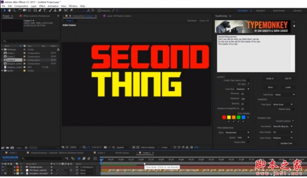 AE个性动态文字排版3D翻转动画脚本AEscripts CircusMonkey V1.08 Win/Mac 免费版