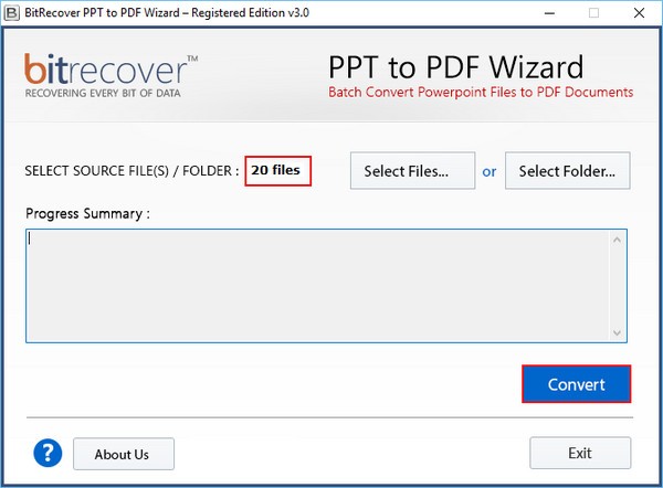 BitRecover PPT to PDF Wizard(PPT转PDF转换工具) v3.0.0 官方安装版