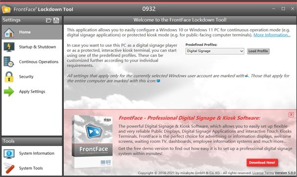 FrontFace Lockdown Tool(电脑锁定工具) v5.0.0 绿色免费版