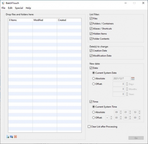 BatchTouch(文件夹属性修改器) v1.3.1 官方绿色版