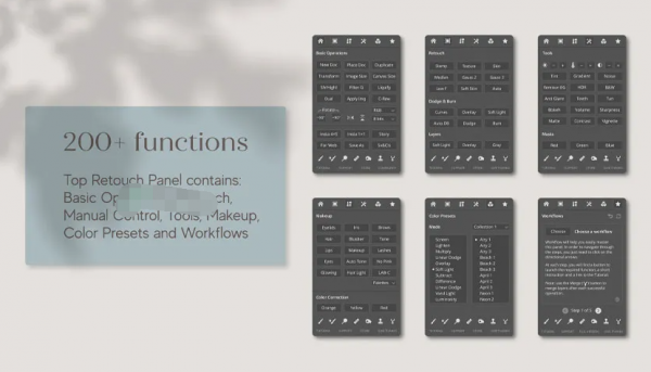 专业PS修饰面板插件Top Retouch 1.0.9 for Adobe Photoshop 安装免费版(Win/Mac)