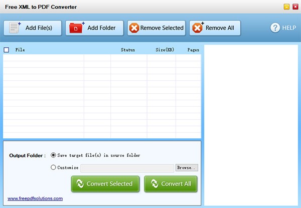 Free XML to PDF Converter(文件格式转换软件) v1.0 免费安装版