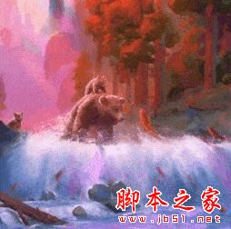 Wallpaper Engine 捕鱼的棕熊绘图动态壁纸 免费版