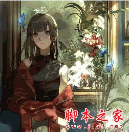 Wallpaper Engine 少女与花的绘画鼠标互动动态壁纸 免费版