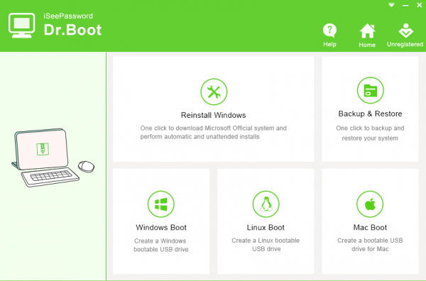 iSeePassword Dr.Boot(可引导usb创建器工具) v6.8.1 官方安装版