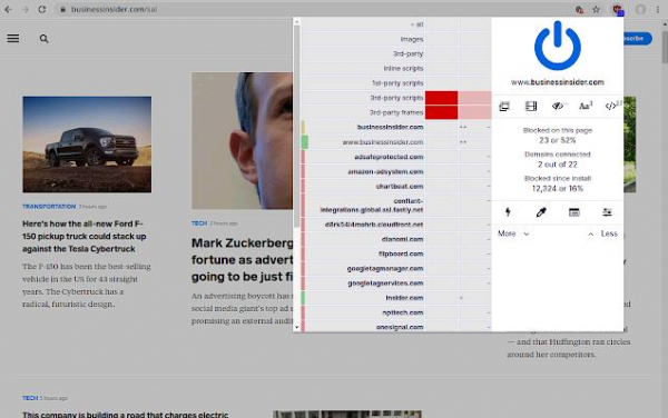 Chrome广告拦截插件 uBlock Origin v1.69.0 官方免费稳定版