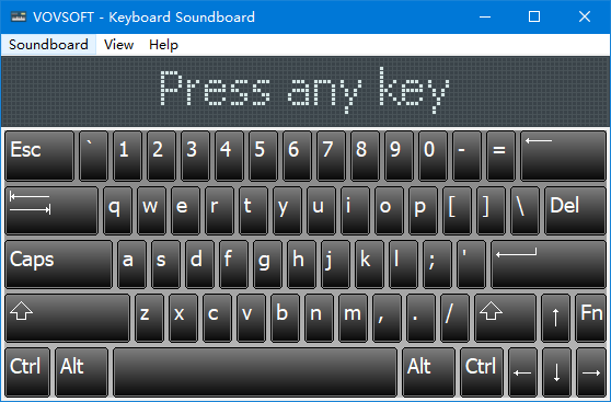 Vovsoft Keyboard Soundboard(键盘声音触发器) v1.1 官方版