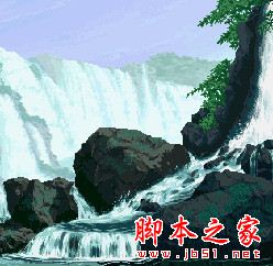 Wallpaper Engine 像素风林中瀑布日夜动态壁纸 免费版