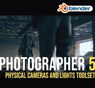 Blender摄像机真实物理灯光照明工具 Photographer V5.7.3 免费版