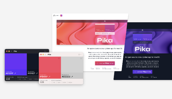 开源的 macOS 拾色器Pika for Mac v0.0.12 苹果电脑版