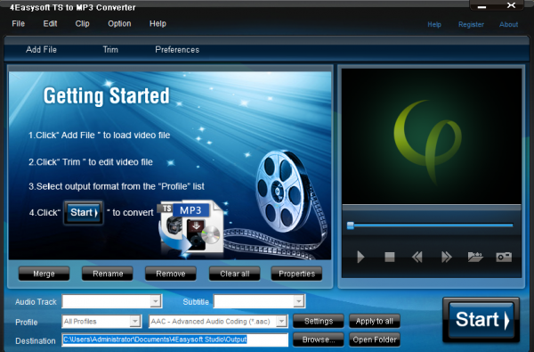 4Easysoft TS to MP3 Converter(音频转换器) v3.2.22 官方版