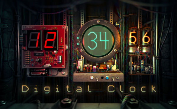 Digital Clock 3D for Mac(3D数字时钟动态桌面) v2.1.1 免费激活版