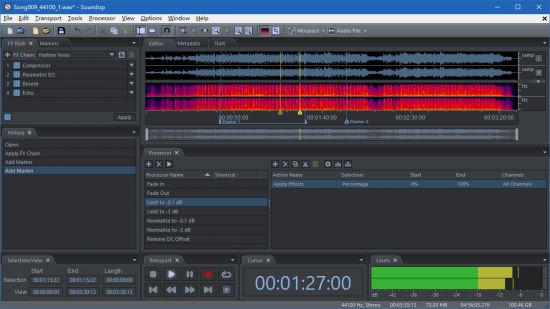 Soundop Audio Editor(全面的音频编辑器) v1.8.23.2 32位 免费安装破解版