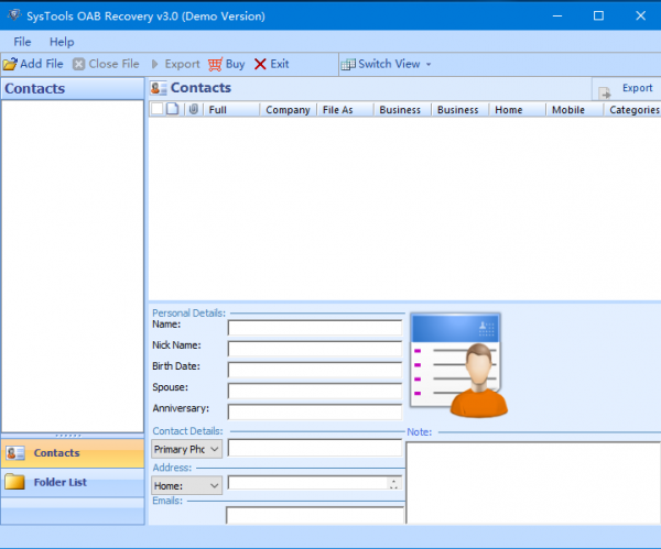 SysTools OAB Recovery(OAB数据恢复软件) v3.0 官方版