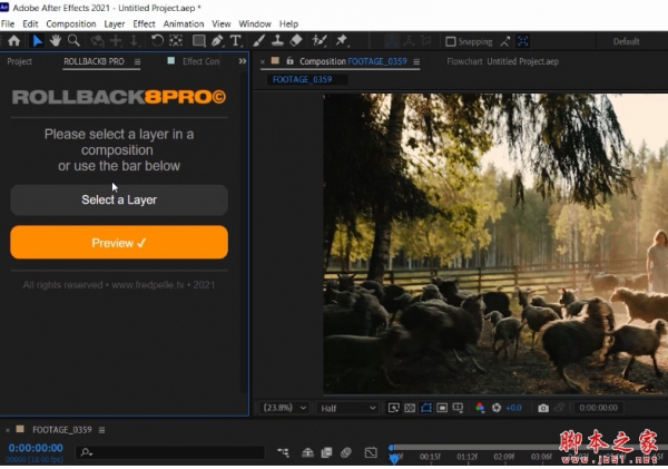 AE/PR一键快速生成8mm胶片噪点刮痕光效叠加效果插件 ROLLBACK8 Pro + 使用教程