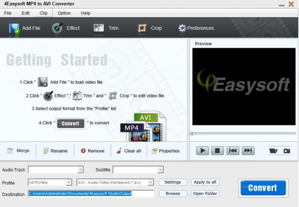 4Easysoft MP4 to AVI Converter(视频转换工具) v3.2.26 官方版