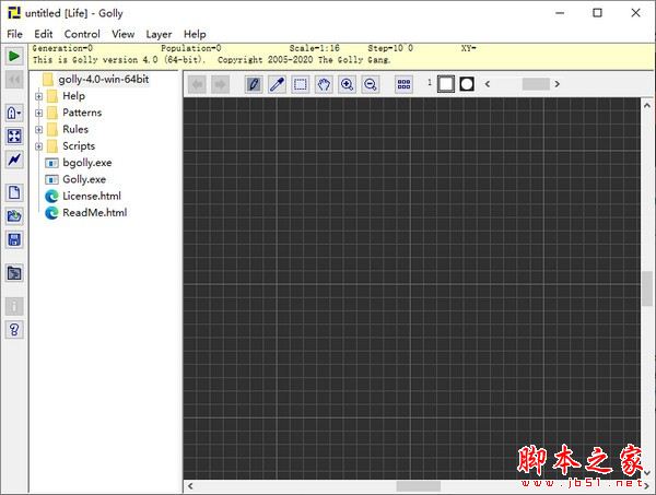 Golly(细胞自动机)V4.0 绿色便携版