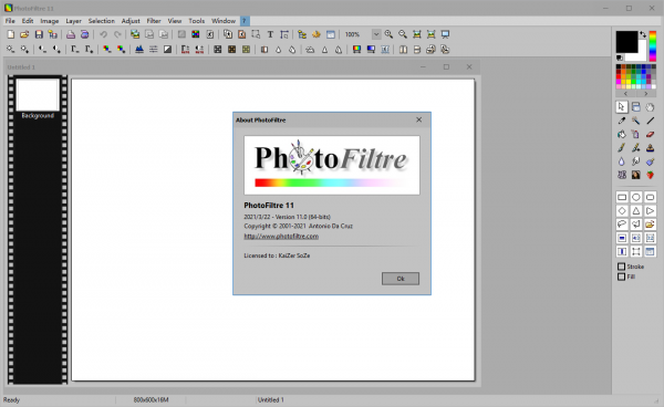 顶级图像编辑软件PhotoFiltre Studio v11.2 绿色免费激活版(附注册机)